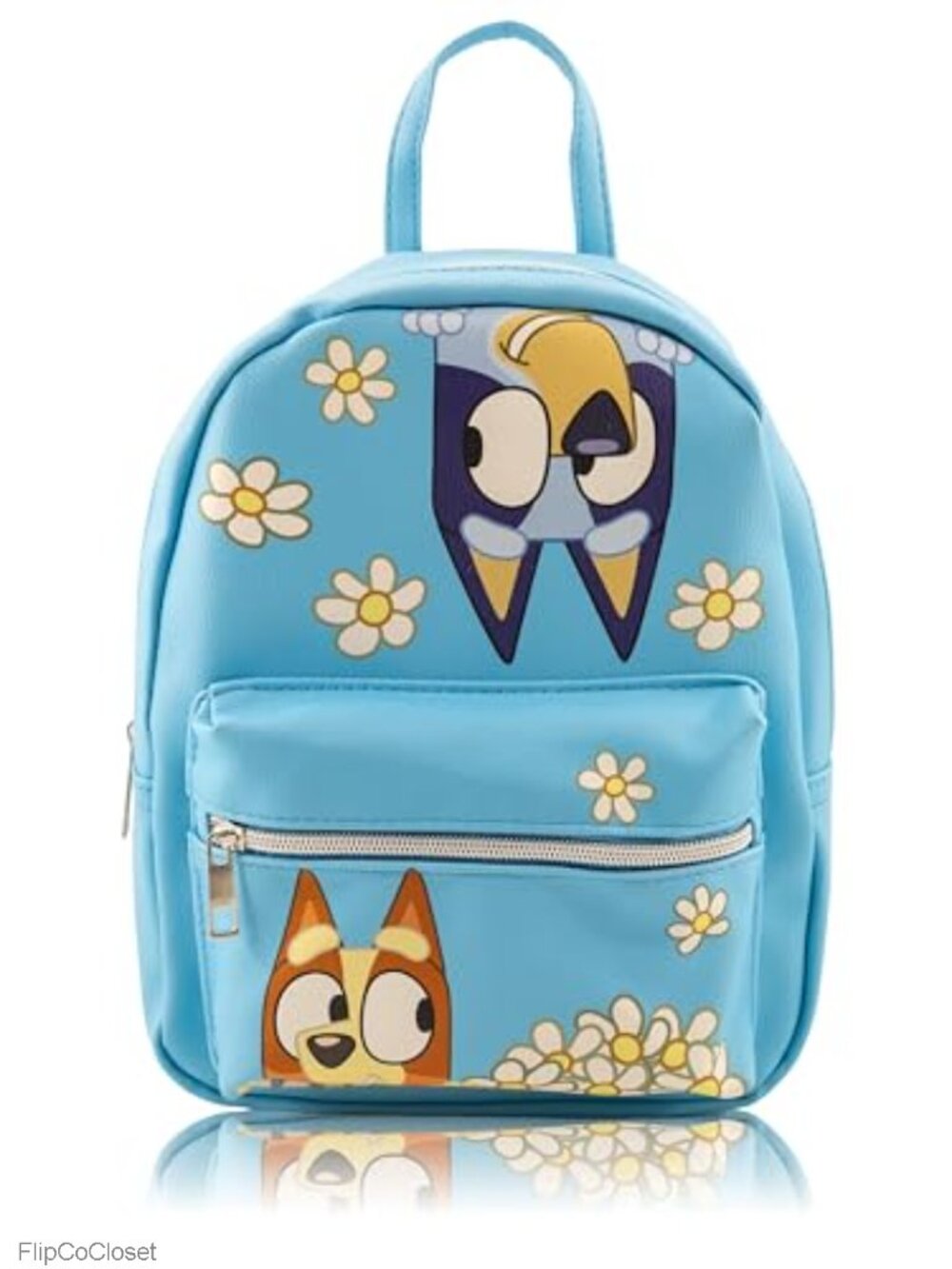 Bluey Mini Backpack PU Leather 10" Toddler Travel Bag Kids School Rucksack
